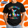 Chihuahua Mama Dog Mom Watercolor Heart T-Shirt