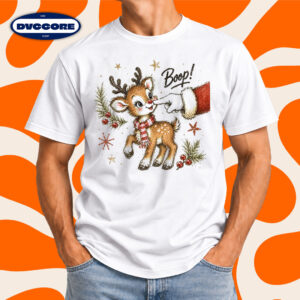 Christmas Reindeer Boop Santa Xmas Gift T-Shirt