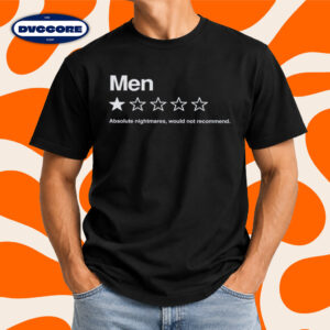 Funny Men One Star Review T-Shirt