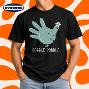 Funny Turkey Glove Nurse Thanksgiving T-Shirt