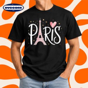 Paris Girls Guys Travel Eiffel Tower T-Shirt