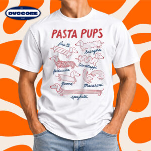 Pasta Pups Dachshund Spagetti Italian Foodie Gift T-Shirt